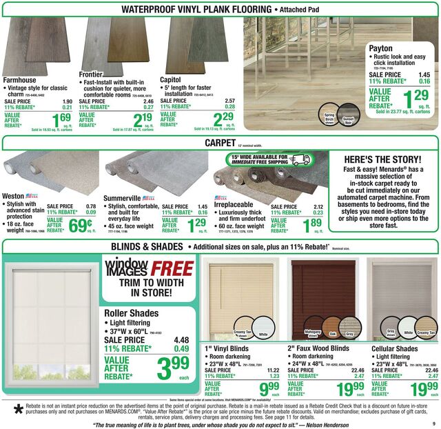 Catalogue Menards from 09/16/2026