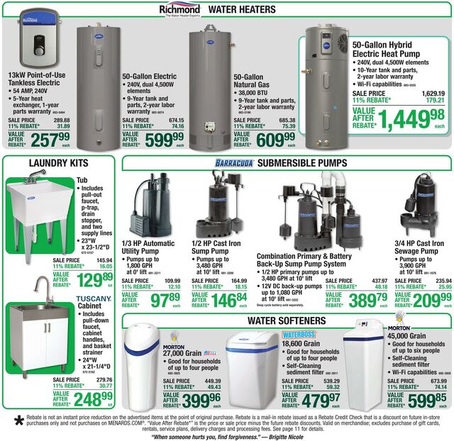 Catalogue Menards from 09/16/2026