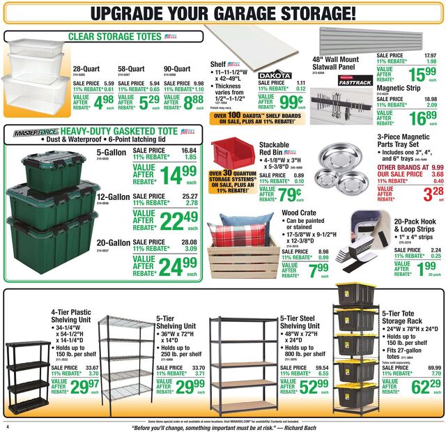 Catalogue Menards from 09/30/2026