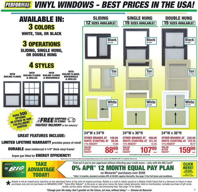 Catalogue Menards from 09/30/2026