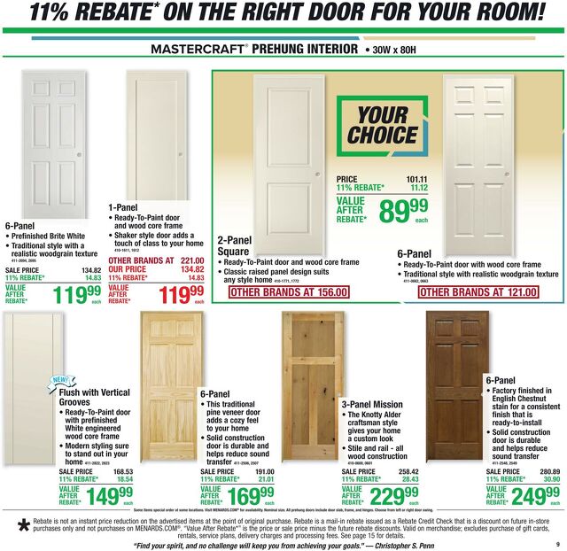 Catalogue Menards from 09/30/2026