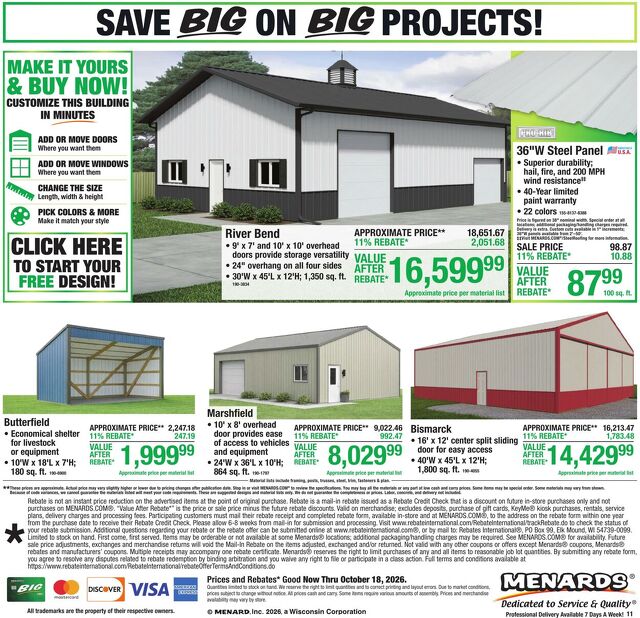 Catalogue Menards from 10/07/2026