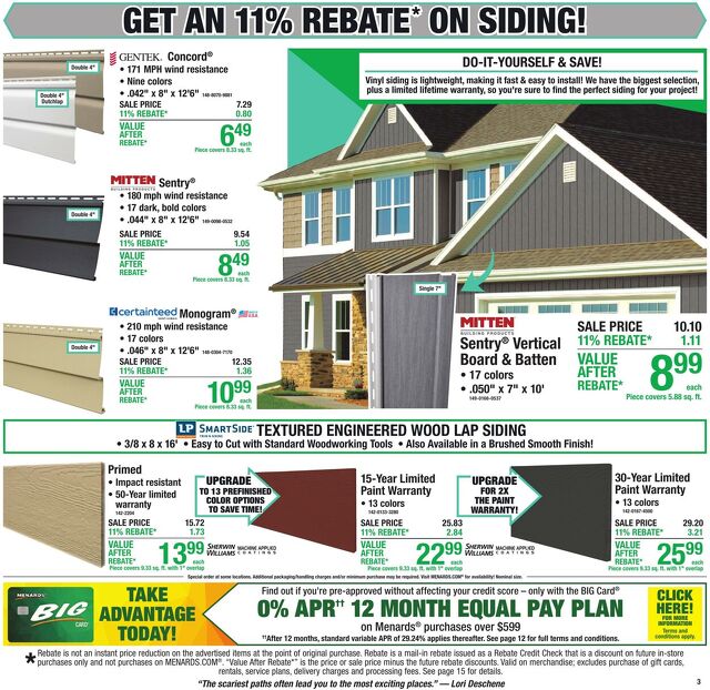 Catalogue Menards from 10/14/2026