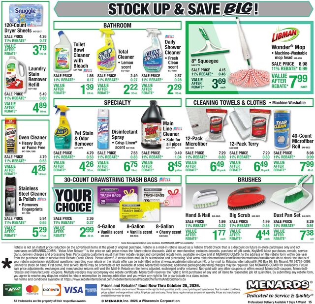 Catalogue Menards from 10/14/2026