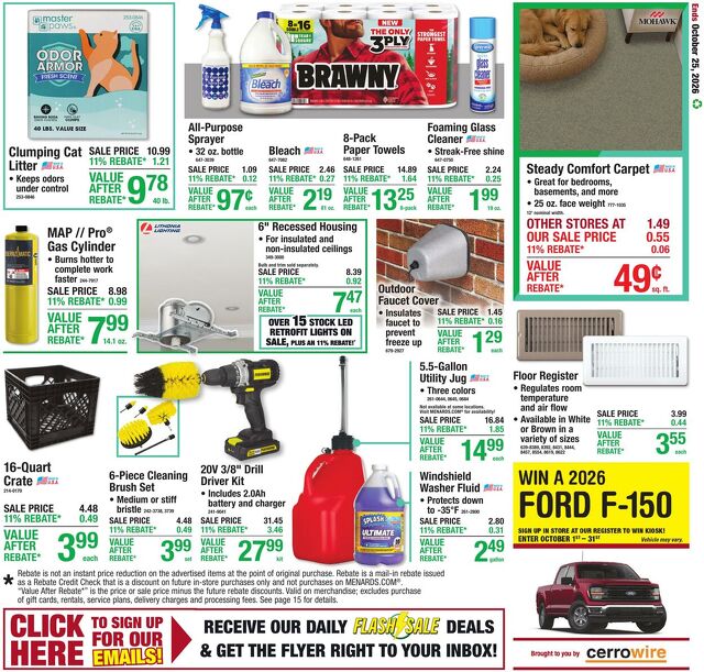Catalogue Menards from 10/14/2026