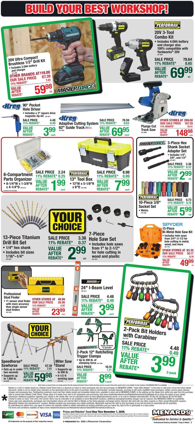 Catalogue Menards from 10/21/2026