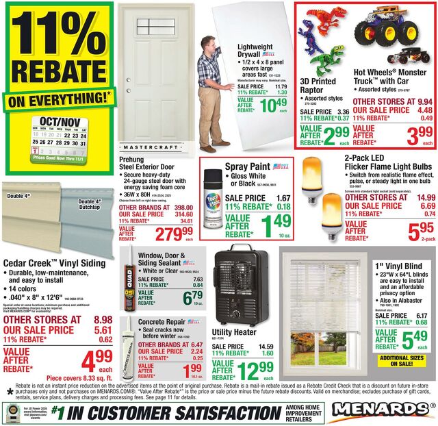 Catalogue Menards from 10/21/2026