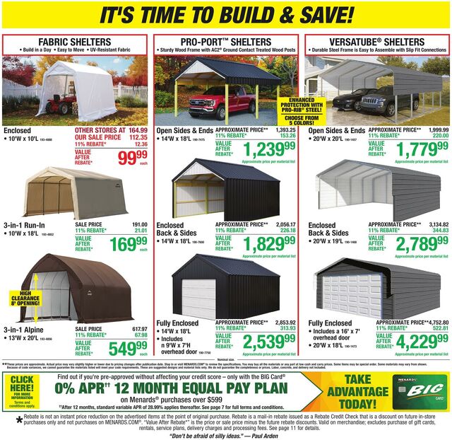 Catalogue Menards from 10/21/2026