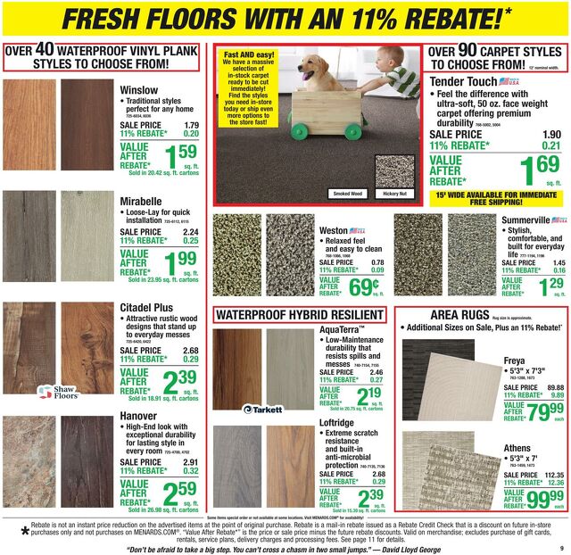 Catalogue Menards from 10/21/2026