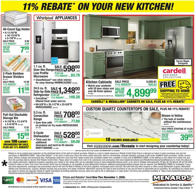 Catalogue Menards from 10/21/2026