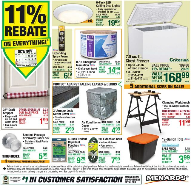 Catalogue Menards from 10/28/2026