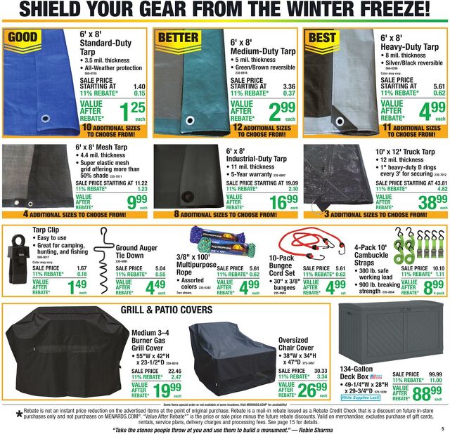Catalogue Menards from 10/28/2026