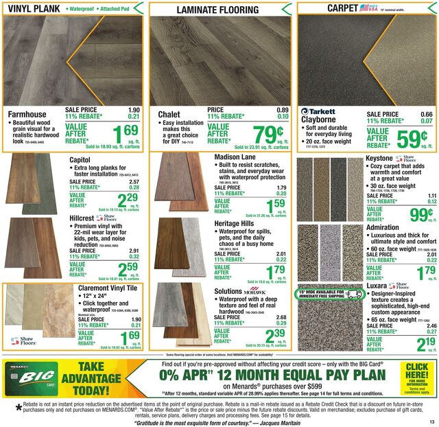 Catalogue Menards from 10/28/2026