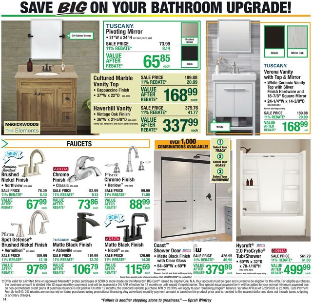 Catalogue Menards from 10/28/2026