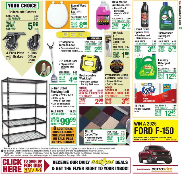 Catalogue Menards from 10/28/2026