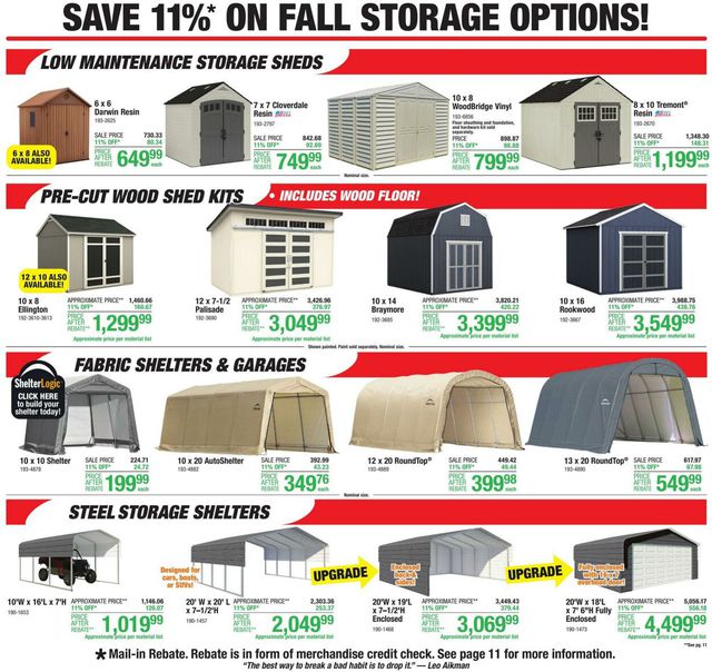 Catalogue Menards from 08/31/2023