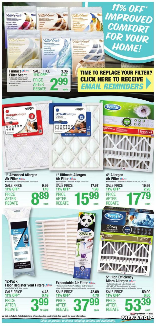 Catalogue Menards from 09/07/2023