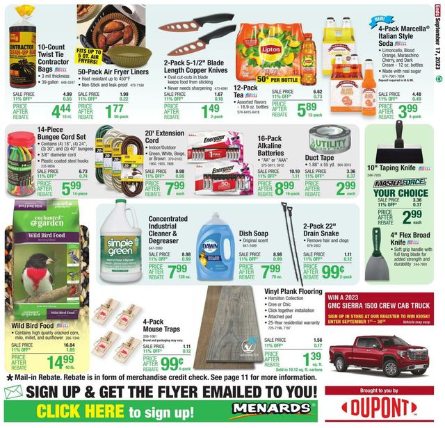 Catalogue Menards from 09/07/2023