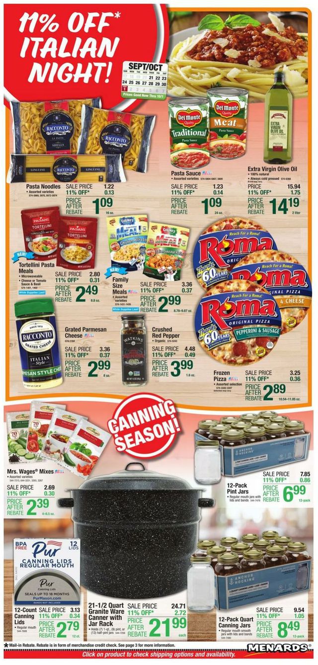 Catalogue Menards from 09/21/2023