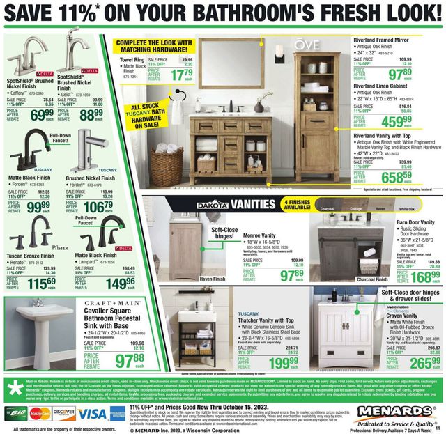Catalogue Menards from 10/05/2023