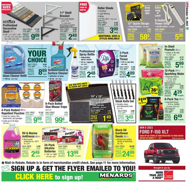 Catalogue Menards from 10/05/2023