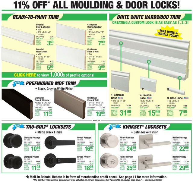 Catalogue Menards from 10/19/2023