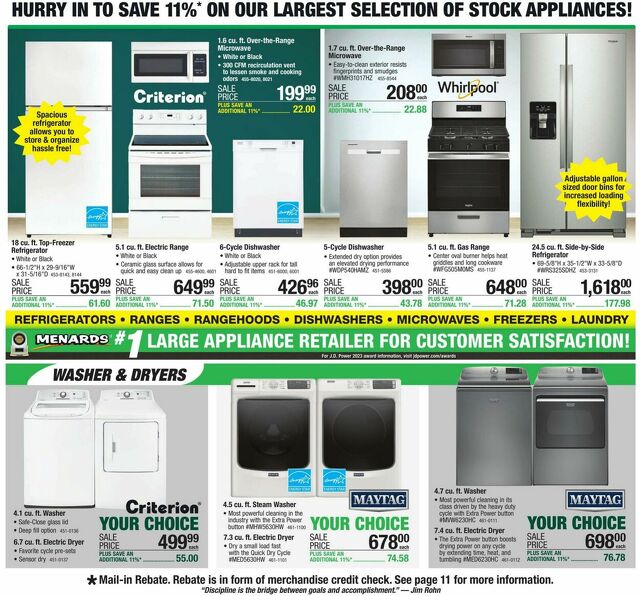Catalogue Menards from 11/16/2023