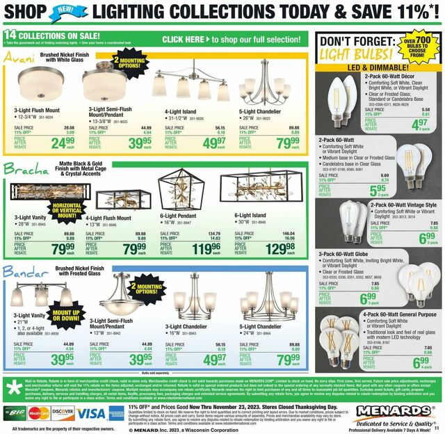 Catalogue Menards from 11/16/2023