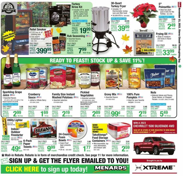 Catalogue Menards from 11/16/2023