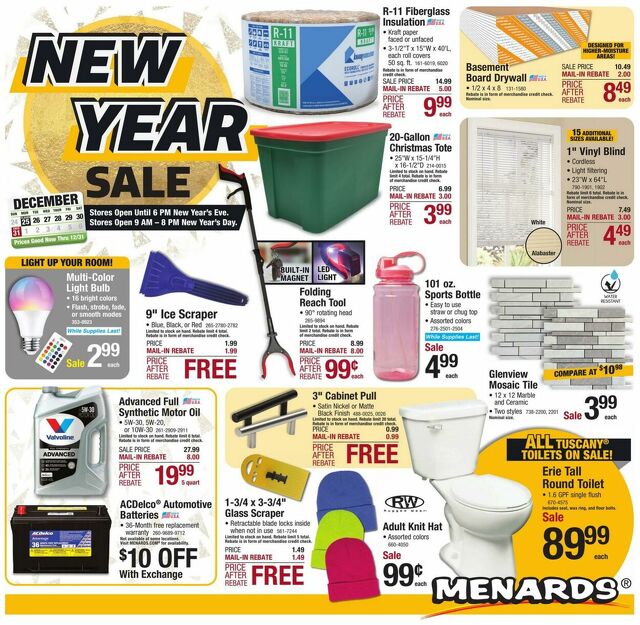 Catalogue Menards from 12/26/2023