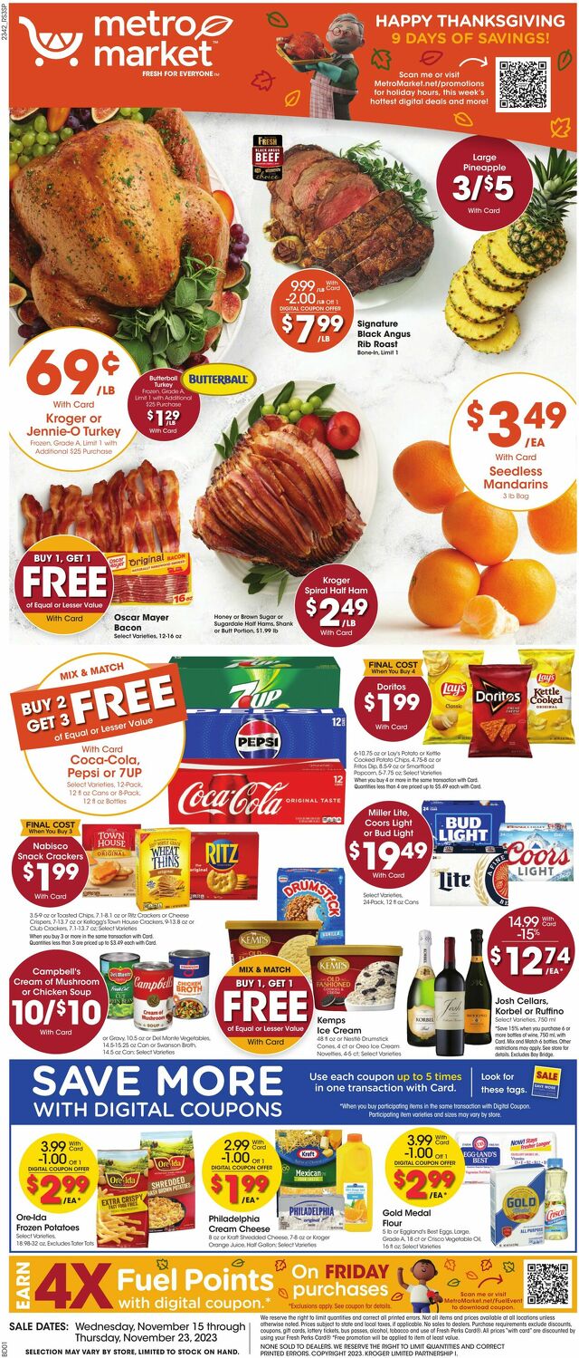Catalogue Metro Market from 11/15/2023