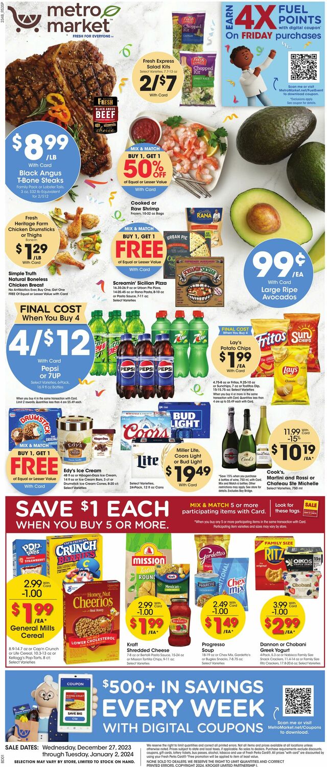 Catalogue Metro Market from 12/27/2023
