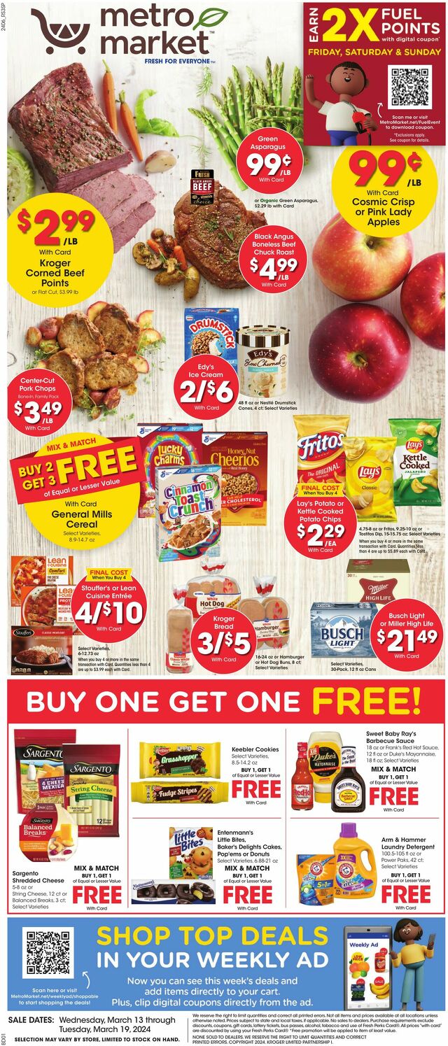 Catalogue Metro Market from 03/13/2024