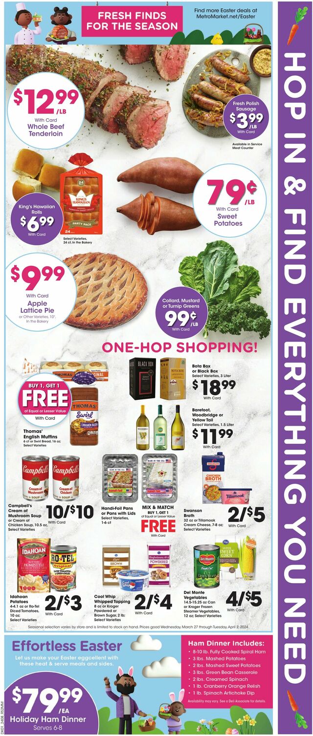 Catalogue Metro Market from 03/27/2024