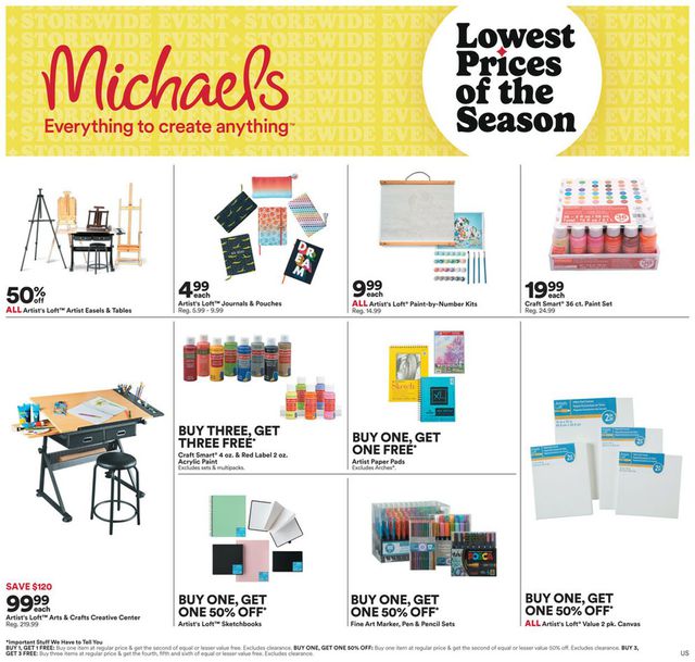 Catalogue Michaels from 09/15/2023