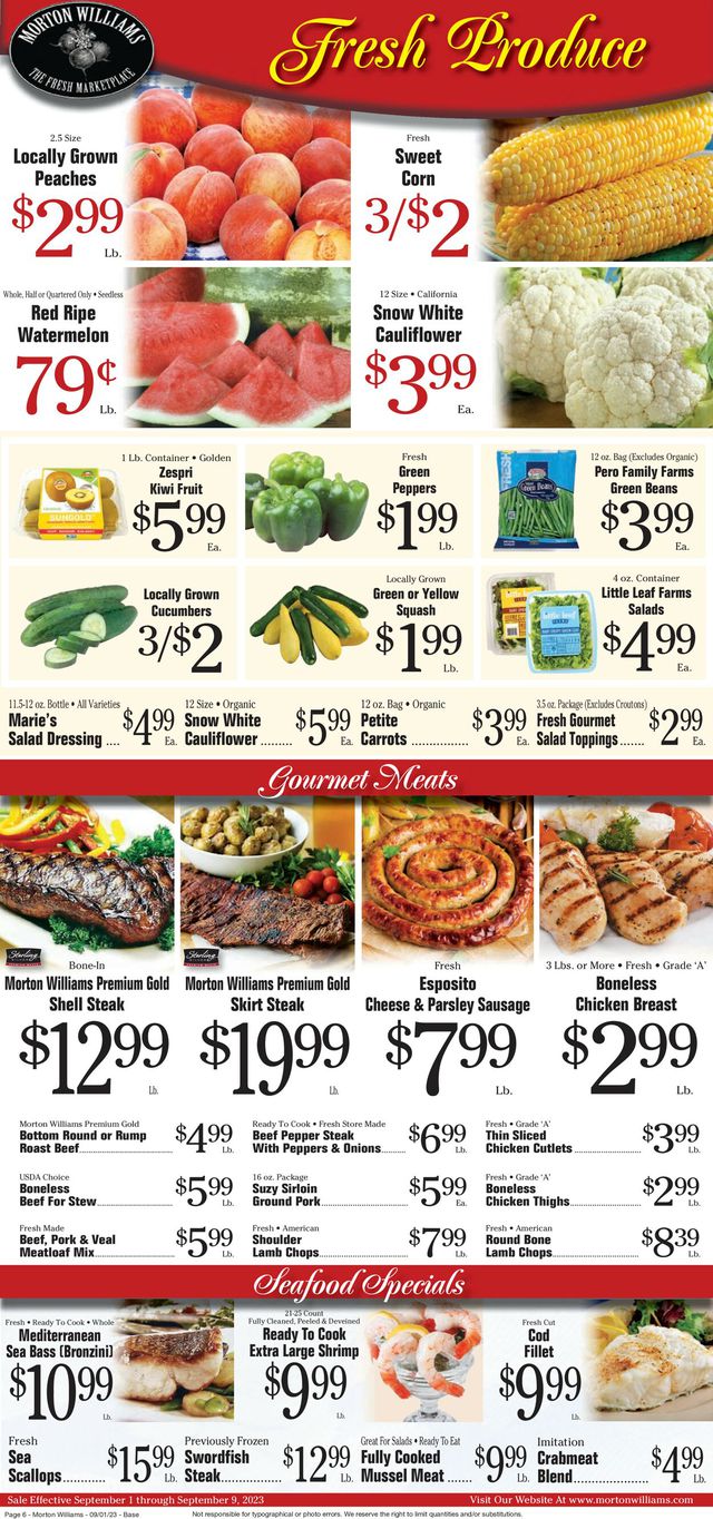 Catalogue Morton Williams from 08/31/2023