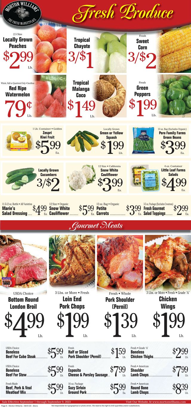 Catalogue Morton Williams from 08/31/2023