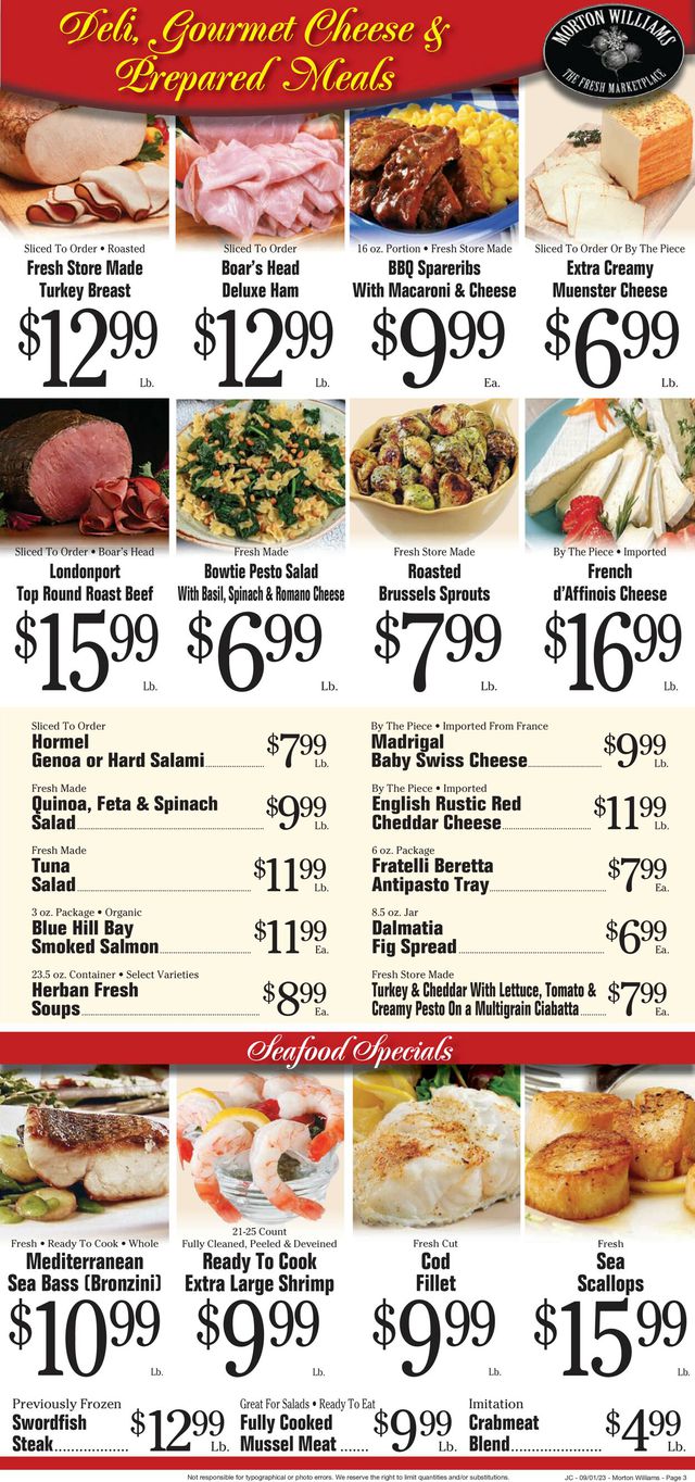 Catalogue Morton Williams from 08/31/2023