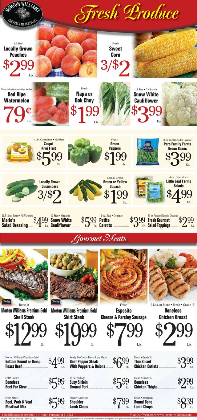 Catalogue Morton Williams from 08/31/2023