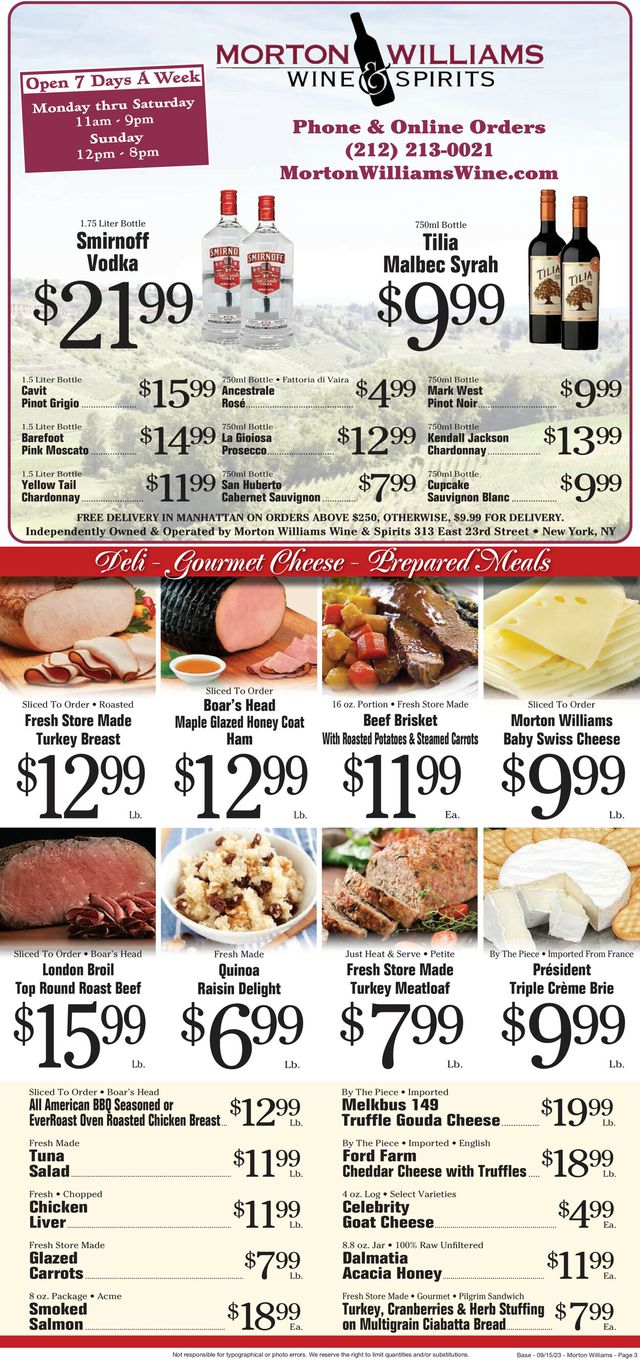 Catalogue Morton Williams from 09/14/2023