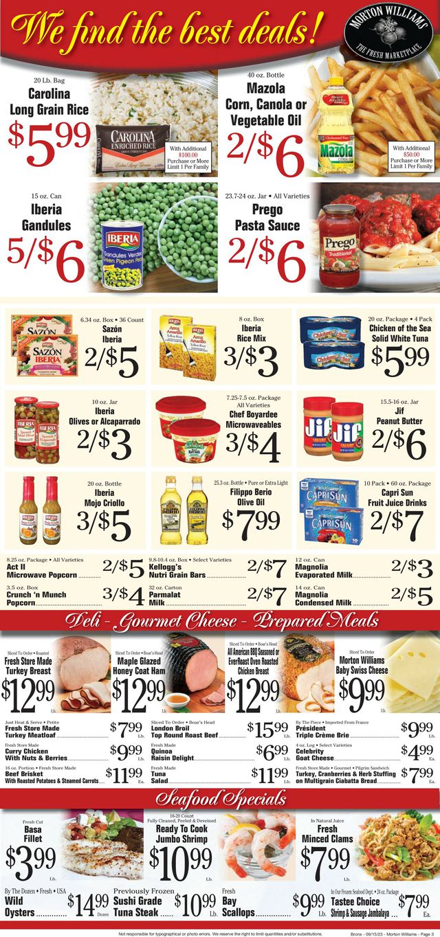 Catalogue Morton Williams from 09/14/2023