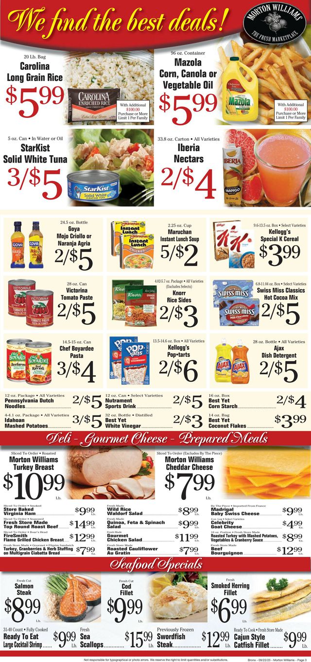 Catalogue Morton Williams from 09/22/2023