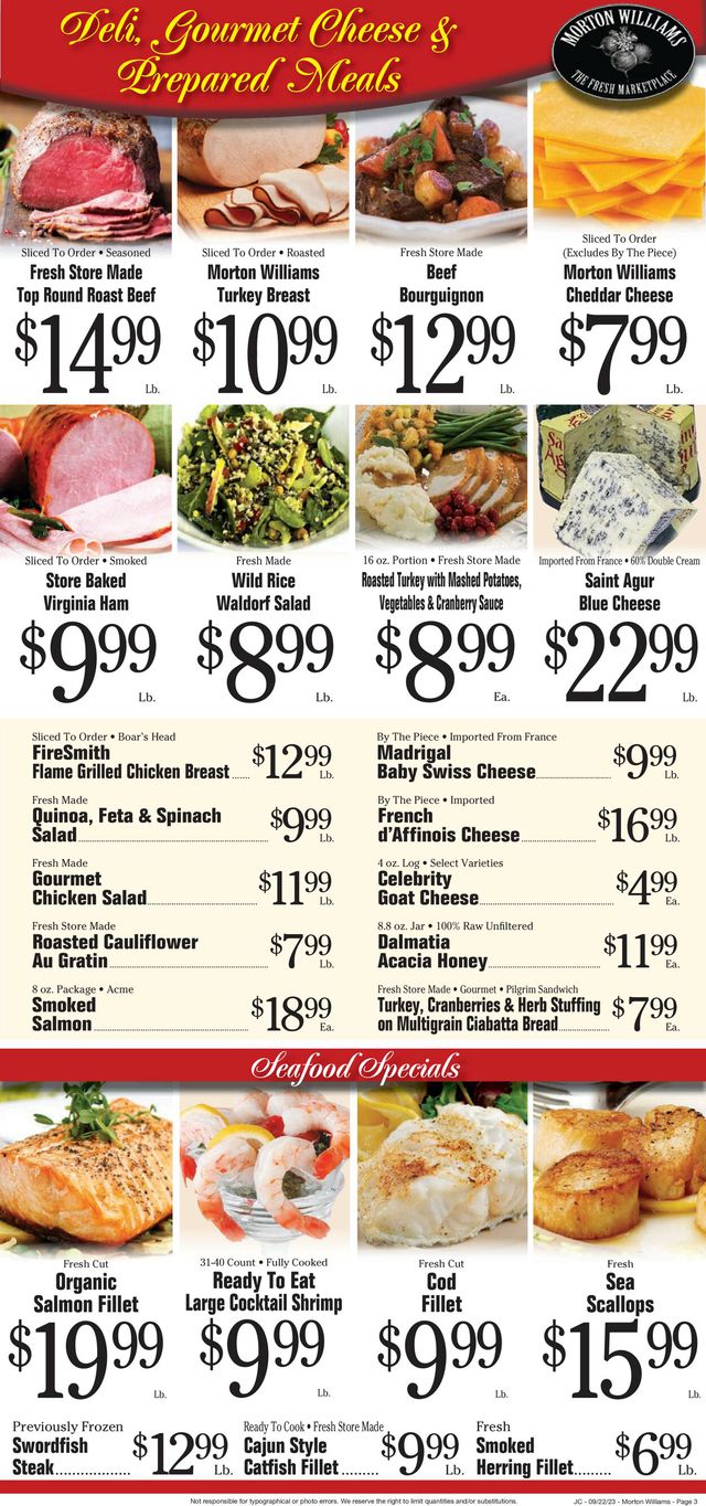 Catalogue Morton Williams from 09/22/2023