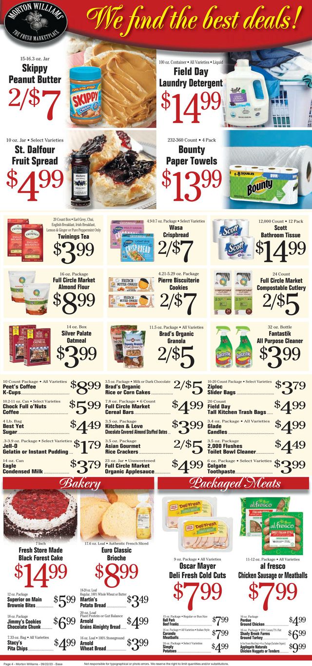 Catalogue Morton Williams from 09/22/2023