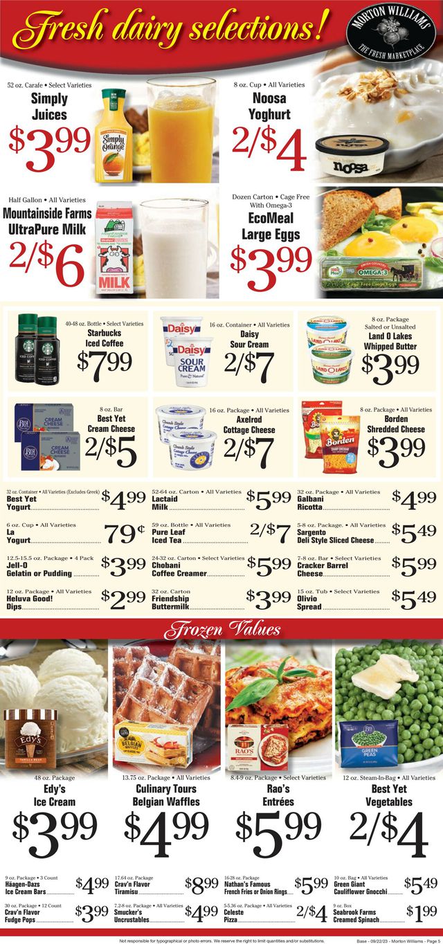 Catalogue Morton Williams from 09/22/2023