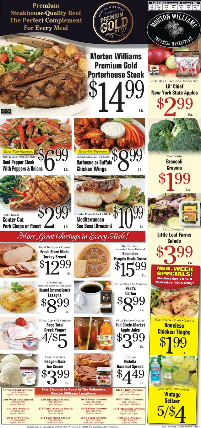 Catalogue Morton Williams from 09/28/2023