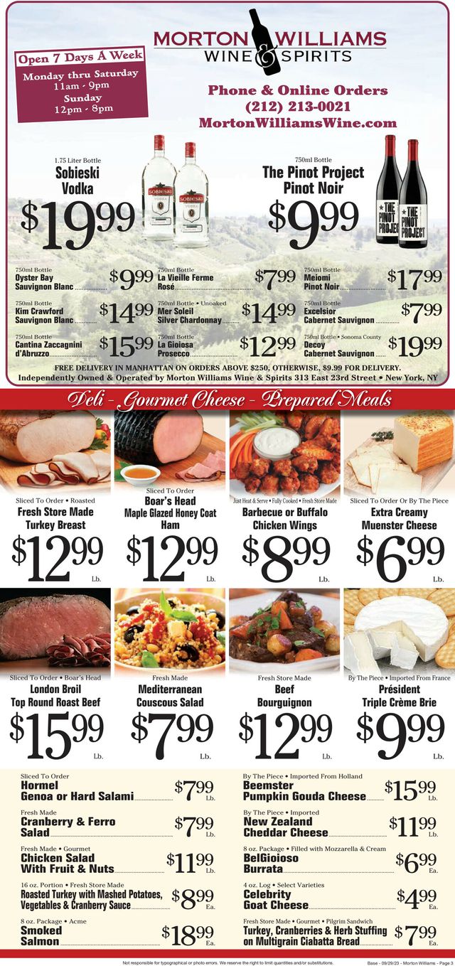 Catalogue Morton Williams from 09/28/2023