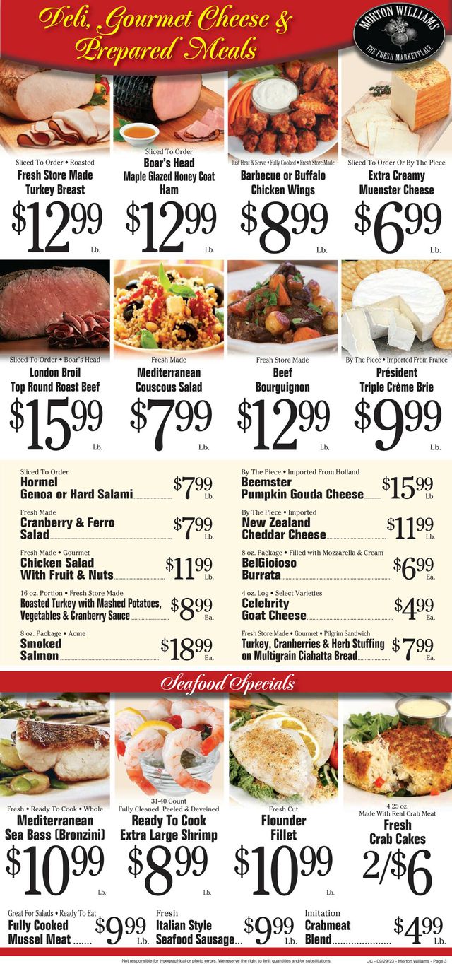 Catalogue Morton Williams from 09/28/2023