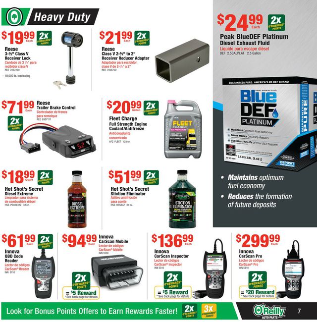 Catalogue O'Reilly Auto Parts from 08/30/2023