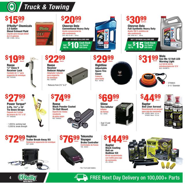 Catalogue O'Reilly Auto Parts from 09/27/2023